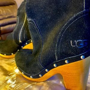 Women’s Uggs Boots, Wooden Heel, Brand New!